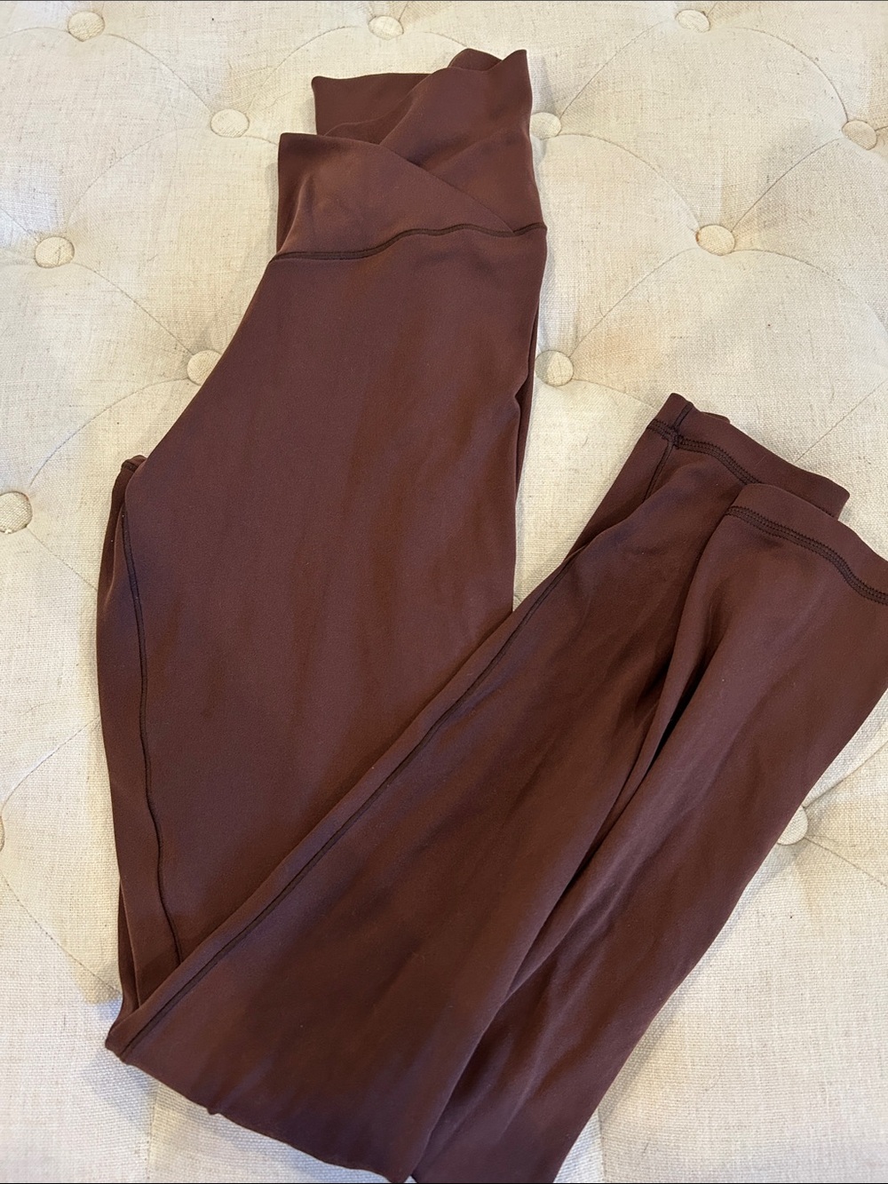 Brown Aerie Crossover Leggings